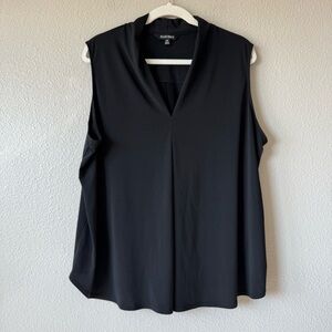 Ellen Tracy Sleeveless Top Liquid Knit